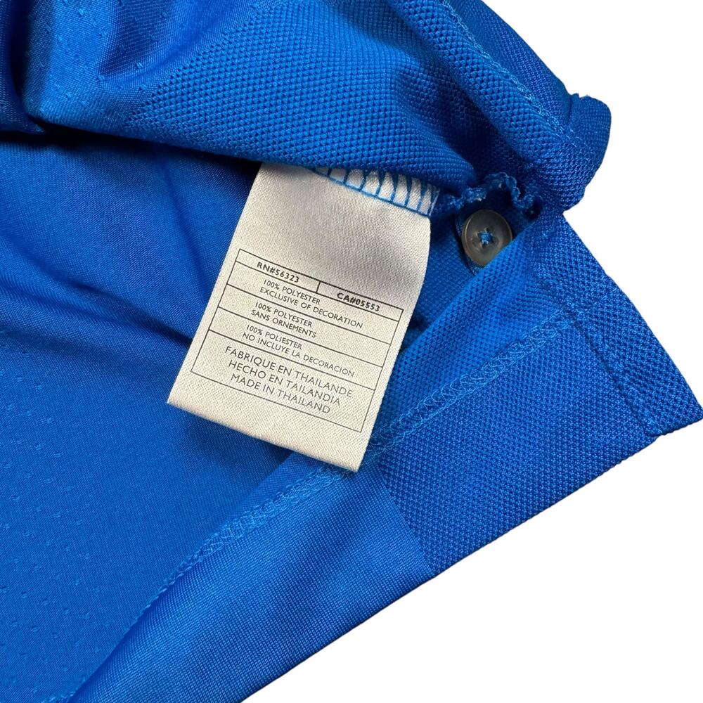 Polo Men's Large Nike Dri-Fit Short‎ Sleeve Blue Breatheable Perforated Golf - Picture 9 of 9